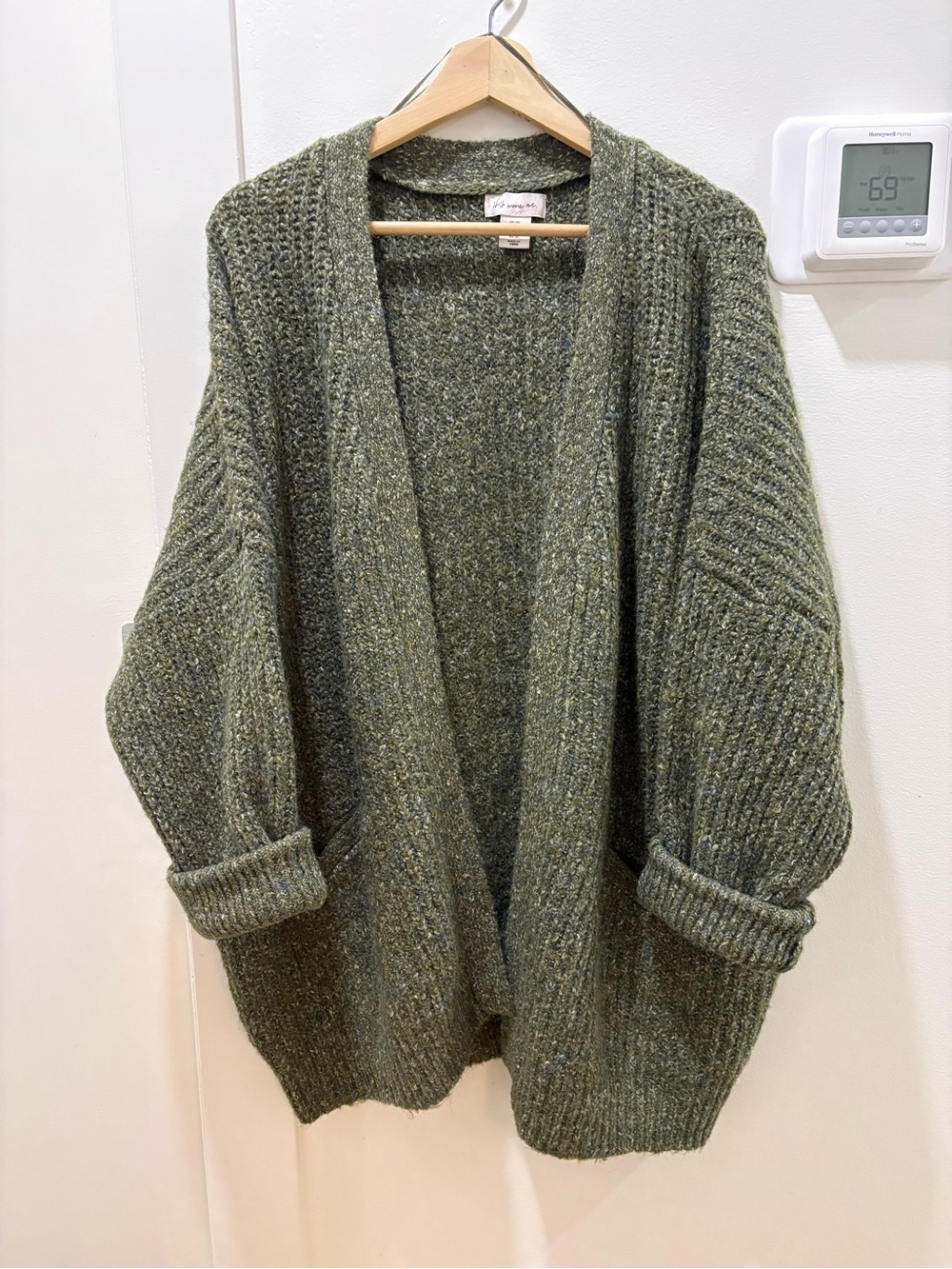 IF IT WERE ME | Cozy Olive Open-Front Women’s Cardigan Sweater